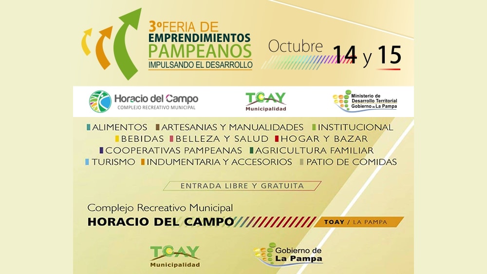 La 3° Feria de Emprendimientos Pampeanos volvió hoy a Toay