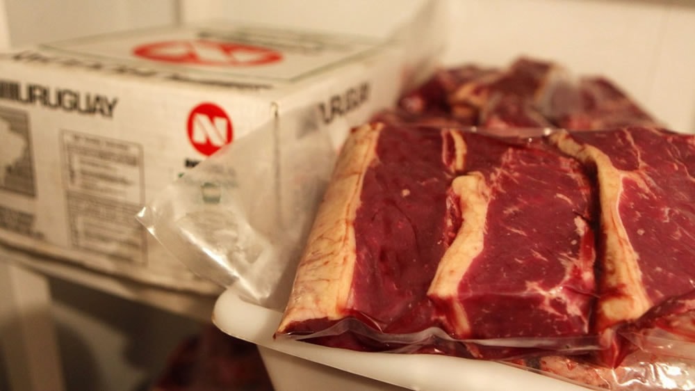 Carne uruguaya congelada
