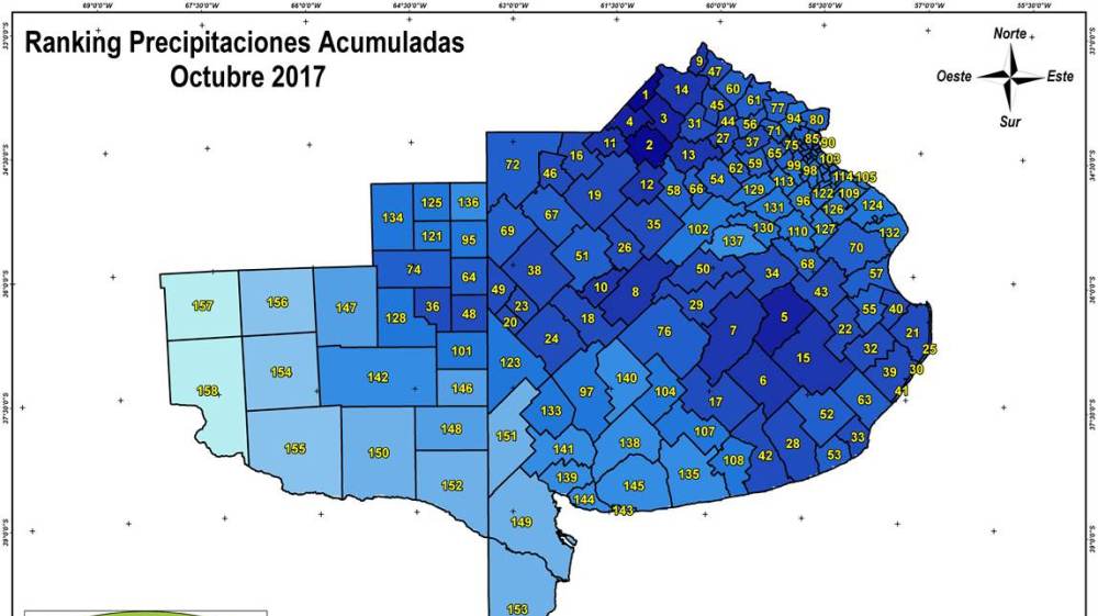 En mapas, cómo fueron las lluvias en Buenos Aires y La Pampa desde el año pasado