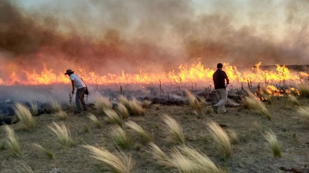 Incendio en La Pampa