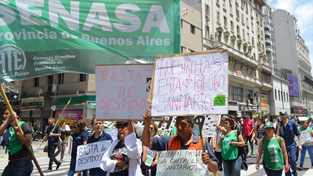 Trabajadores del Senasa afiliados a ATE lanzan paro nacional hasta el viernes para rechazar “vaciamiento y privatización de funciones”