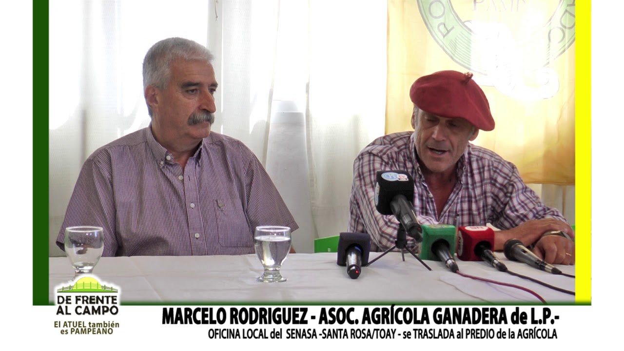Nueva oficina del Senasa de Toay/Santa Rosa – Conferencia de prensa del Marcelo Rodriguez – Agrícola Ganadera de La Pampa
