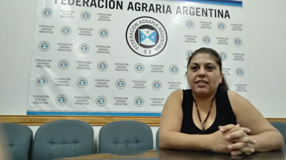 Secretaria de Género y referente de la Mesa de Lechería de FAA, Mariela Agüero