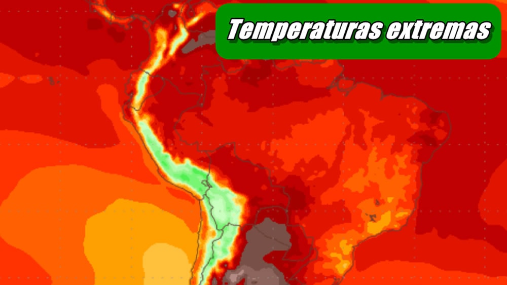 Las temperaturas más extremas de América del Sur las tendrá el centro de Argentina