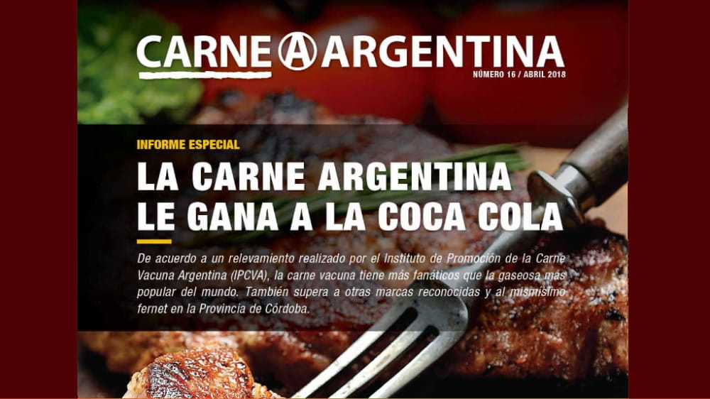 La carne argentina le gana a la Coca-Cola
