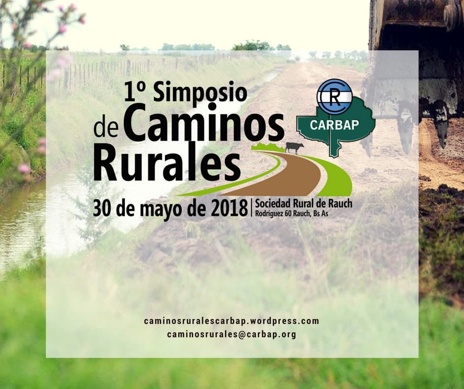 CARBAP realizará el Primer Simposio de Caminos Rurales