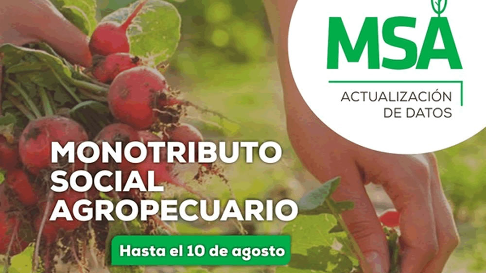 Monotributo Social Agropecuario: Actualización obligatoria de datos