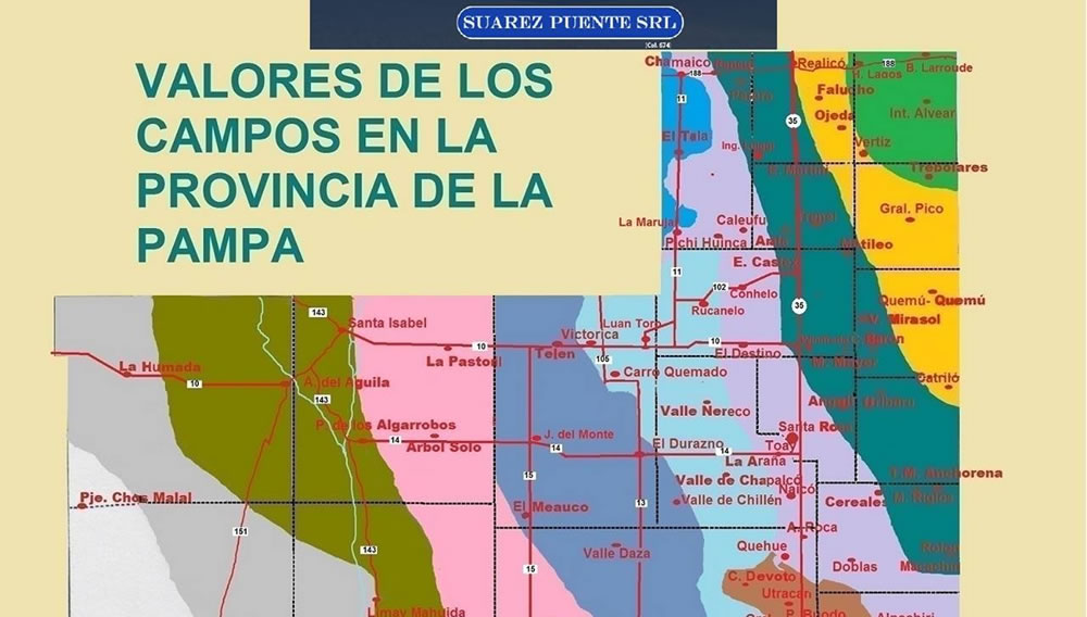 Mercado Inmobiliario Rural en La Pampa, sur de San Luis y oeste de Buenos Aires