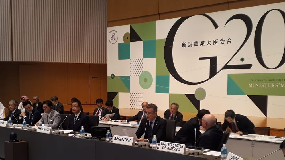 Etchevehere en G20: «La Argentina tiene un fuerte compromiso con el multilateralismo y la cooperación para la producción sostenible de alimentos»