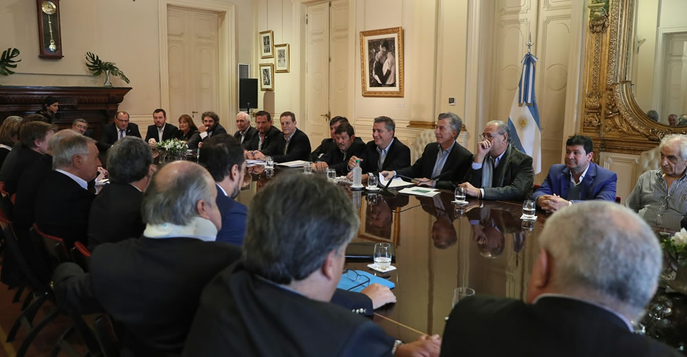 Macri encabezó un encuentro de la Mesa de Cadena de Carnes