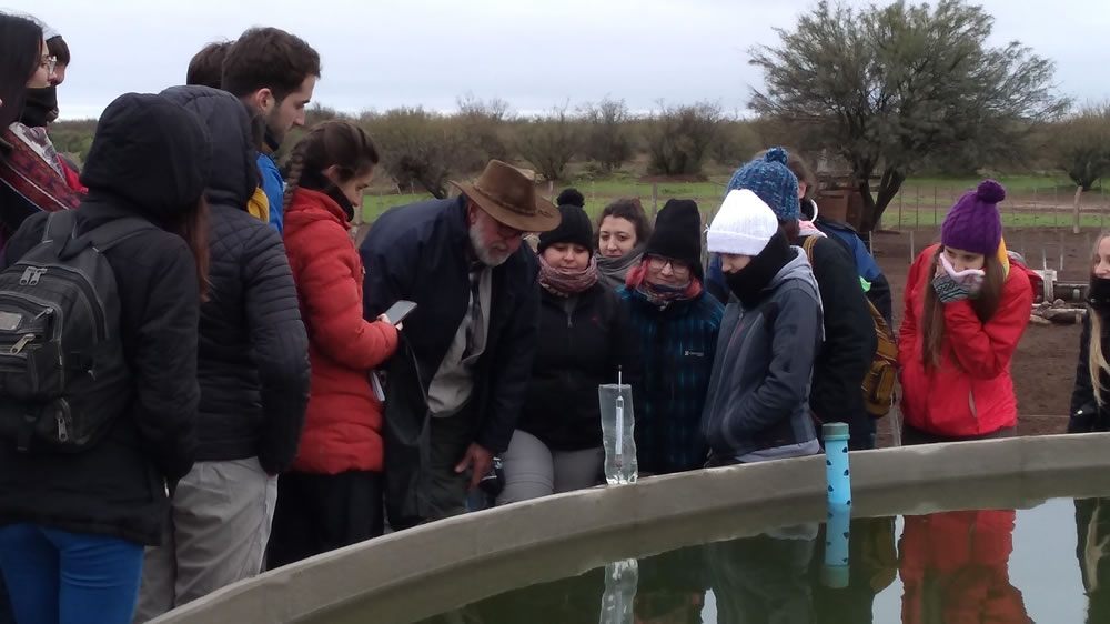 Jornada en Chacharramendi con alumnos de la Universidad de La Pampa