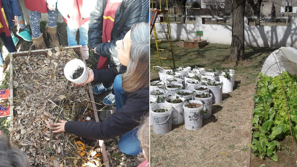 Taller de Huerta en el JIN N° 13 “Maria Elena Wash” de Miguel Riglos