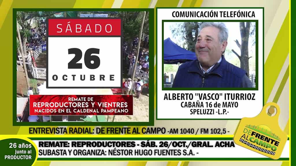 Entrevista Radial a Alberto Vasco Iturrioz – Cabaña 16 de Mayo – Speluzzi – La Pampa