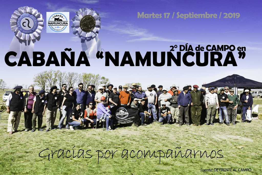 Cabaña «Namuncurá», presentó su producción -Sept./2019-.