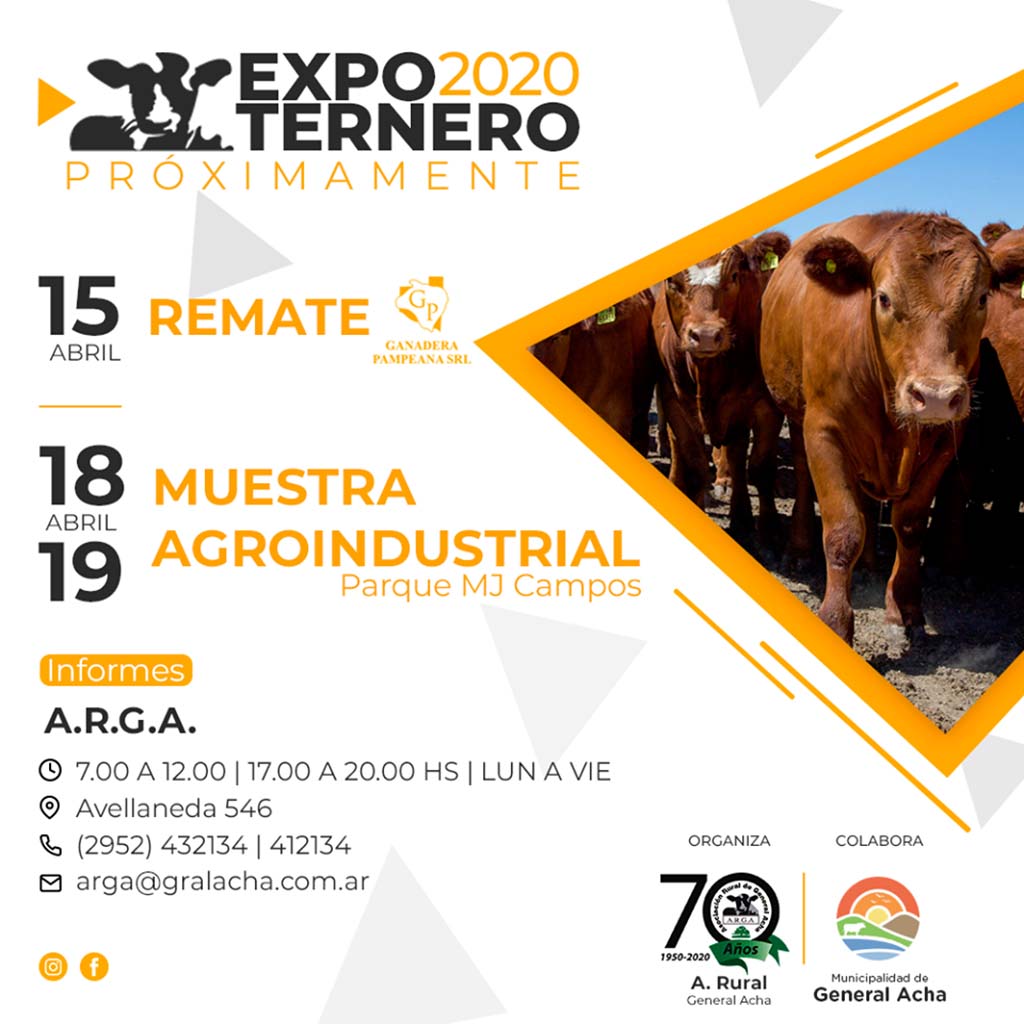 Arga: Rural de Acha festeja sus 70 años en Expo Ternero