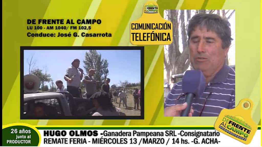 Entrevista radial al consignatario Hugo Olmos – Ganadera Pampeana SRL