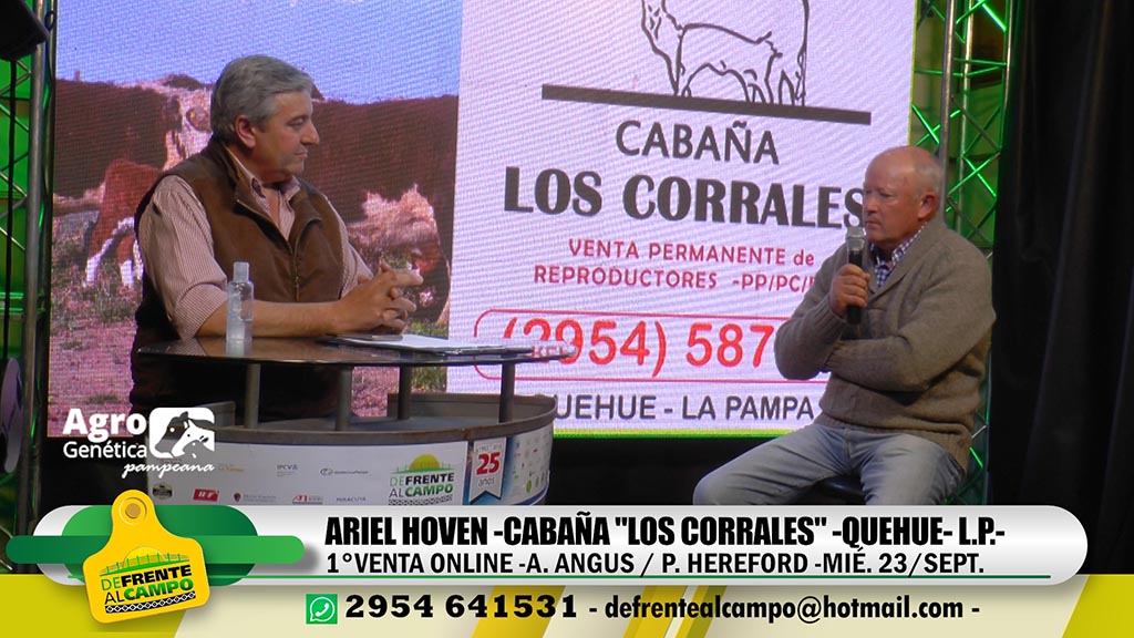 Lanzamiento: Cabaña «Los Corrales» de HOVEN presentó su 1° Venta Online de reproductores – Mié. 23/Sept.-
