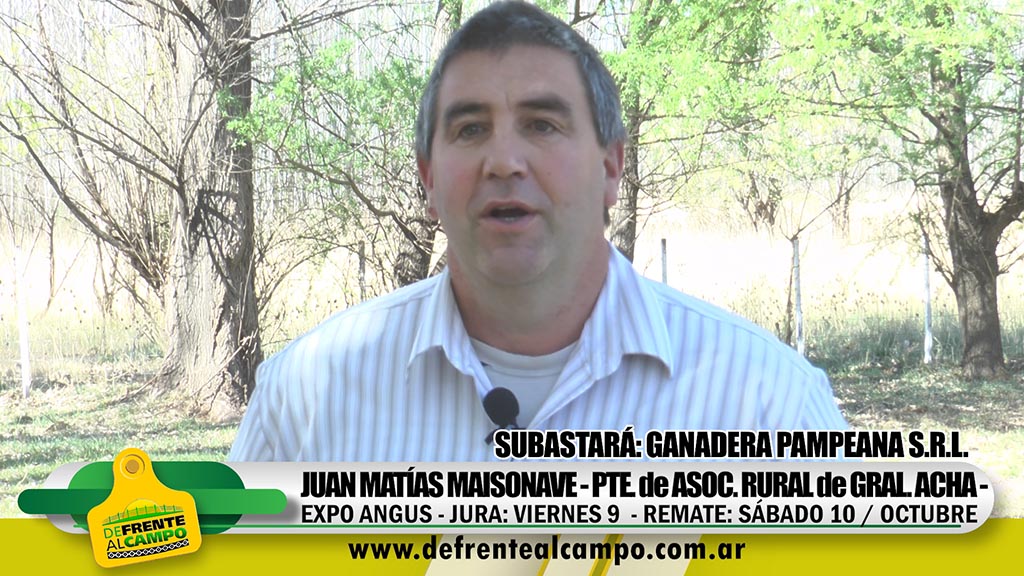 Entrevista: Juan Matías Maisonave anticipó Expo Angus en Acha