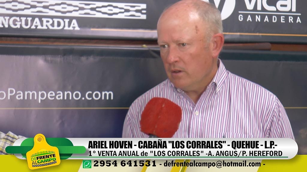 Entrevista: Ariel Hoven orgulloso tras la 1° Venta online de Los Corrales