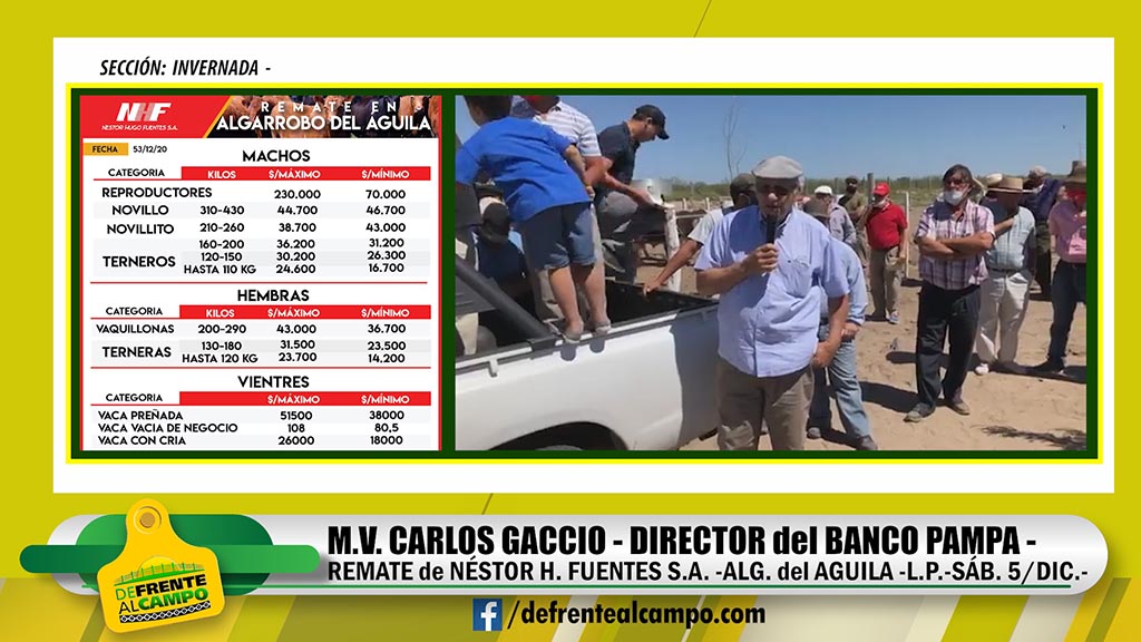Carlos Gaccio: Directorio del BLP distingue a productores en Algarrobo del Águila