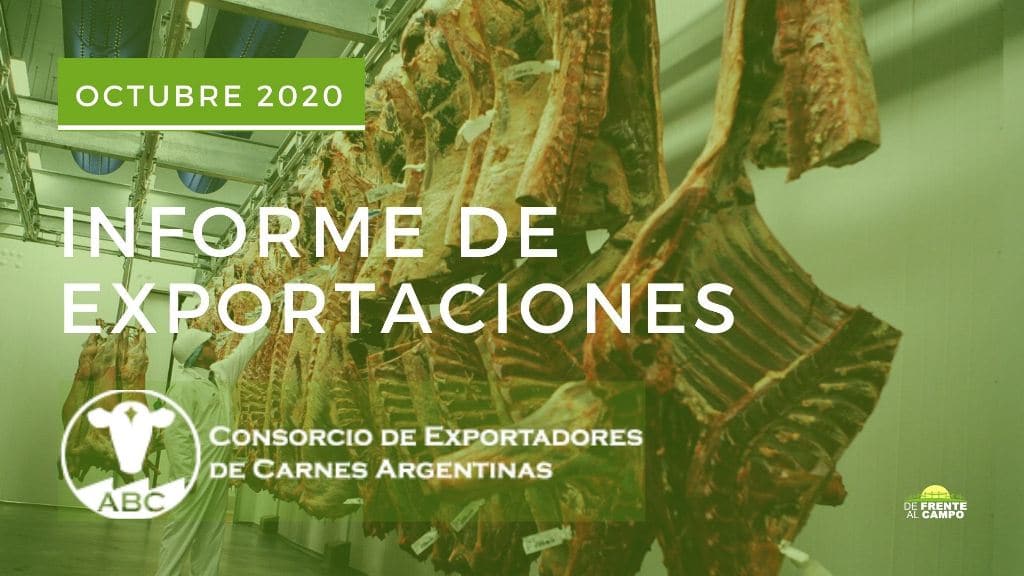 Informe mensual de exportaciones – Octubre 2020 – Consorcio de Exportadores de Carnes Argentinas (ABC)