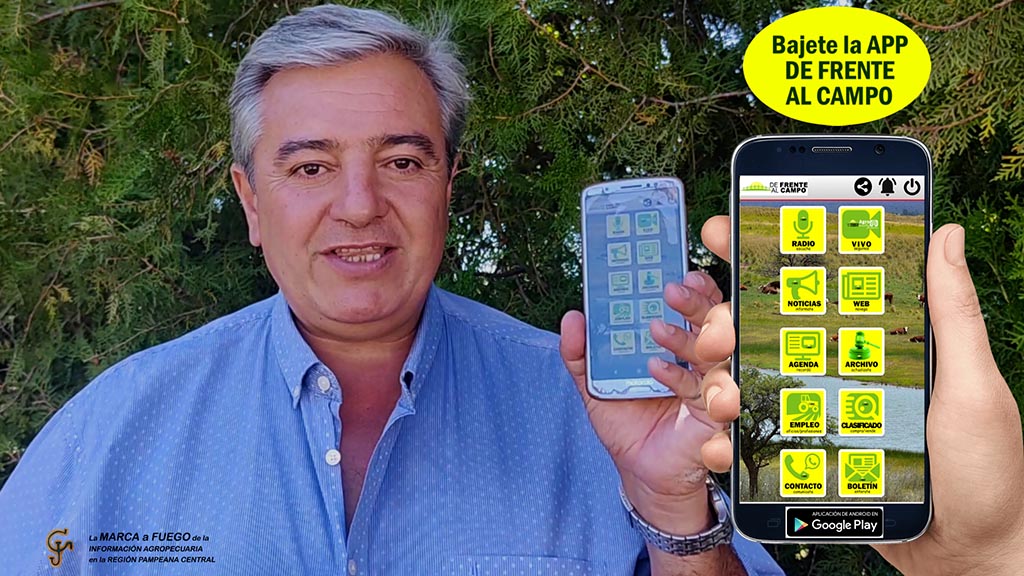 José Casarrota presentó la APP «DE FRENTE AL CAMPO»