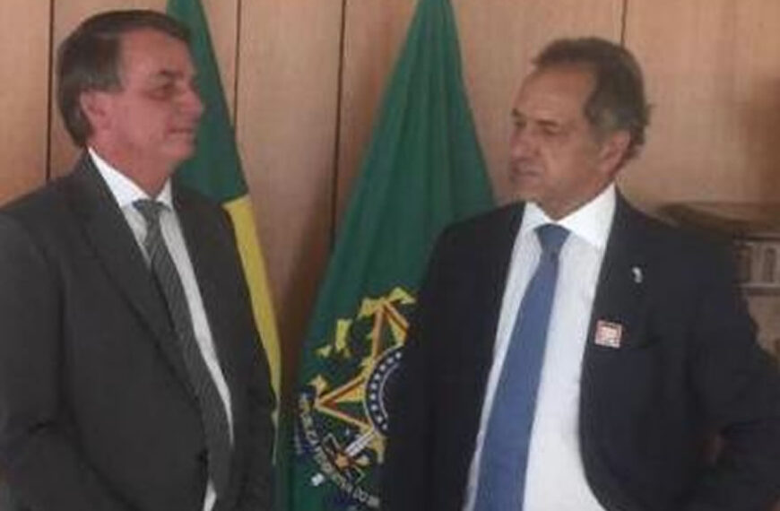 Scioli se reunió con Bolsonaro por la exportación de trigo