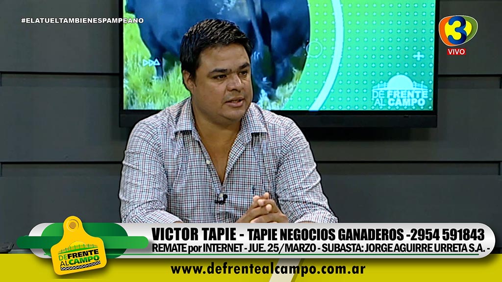 Entrevista: Victor Tapie -Remate de Jorge Aguirre Urreta S.A. -Jue. 25/Marzo-