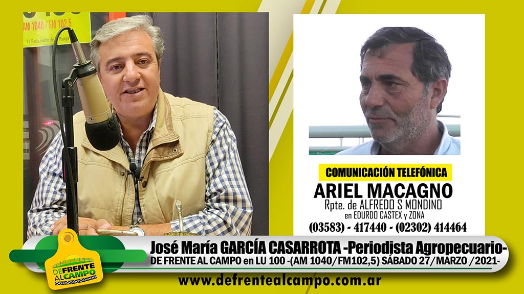 Entrevista: Ariel Macagno -Rpte.de Alfredo S Mondino-