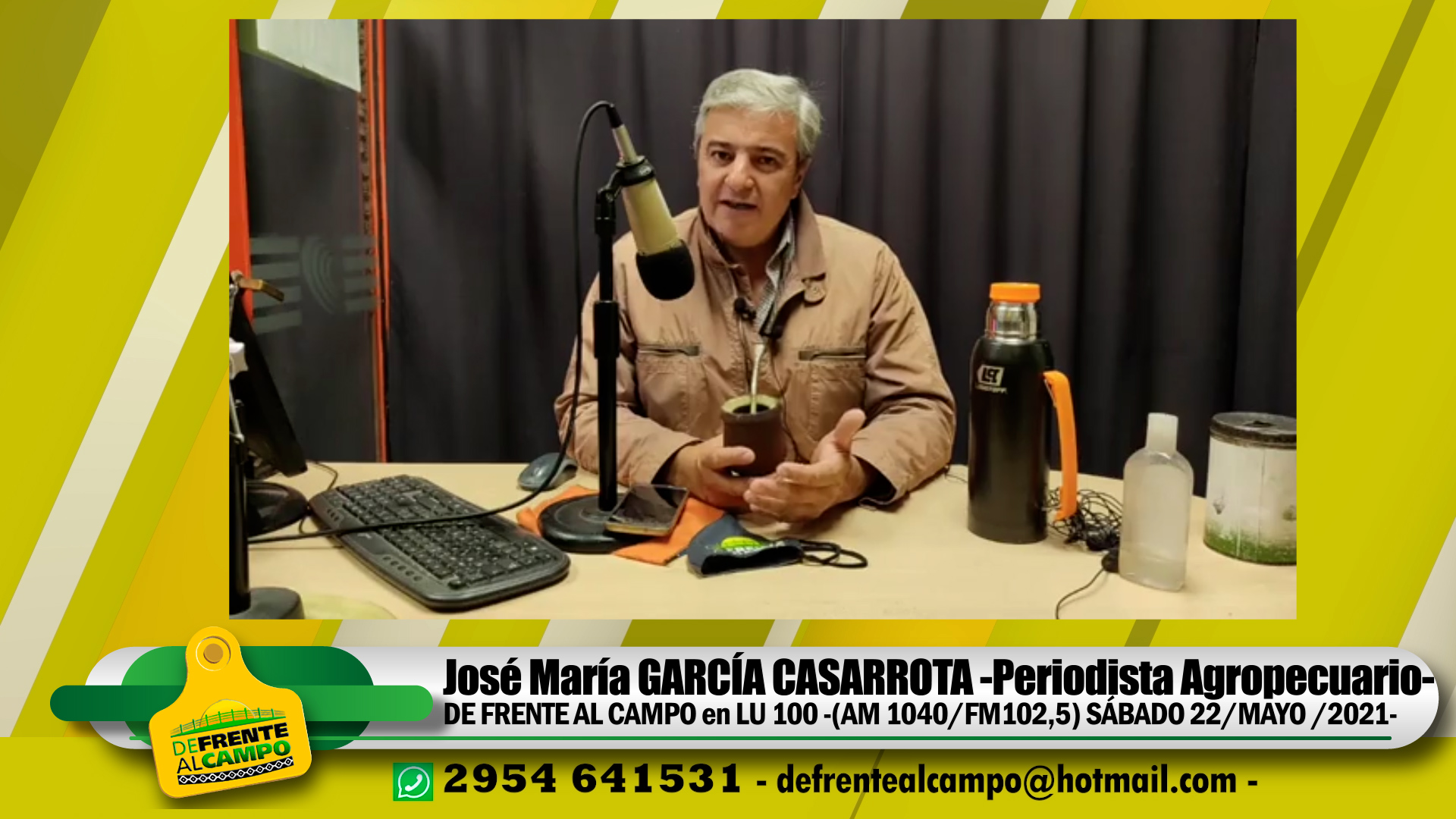 DFC en Lu 100 -AM 1040/FM 102,5- Sábado 22 de Mayo/2021 –