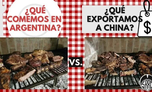 Hicieron un asado para mostrar la carne que se exporta a China y la que se consume en Argentina