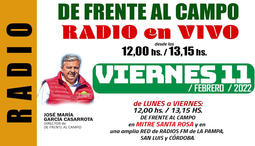 DFC en MITRE SANTA ROSA -FM 100,9 – VIERNES 11 / FEBRERO / 2022-.