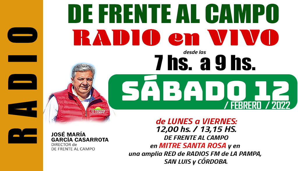 DFC en MITRE SANTA ROSA -FM 100,9 – SÁBADO 12 / FEBRERO / 2022-.