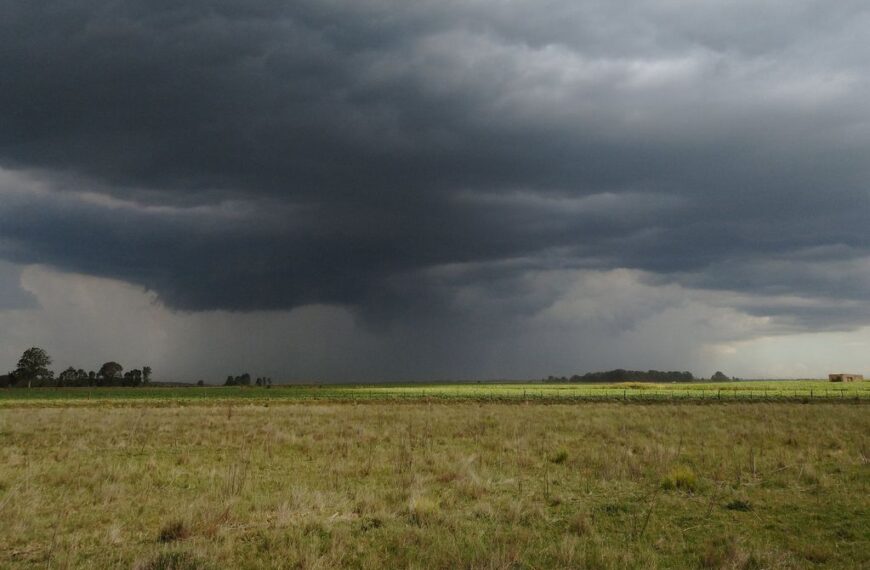 Alerta amarilla por tormentas fuertes en la zona centro