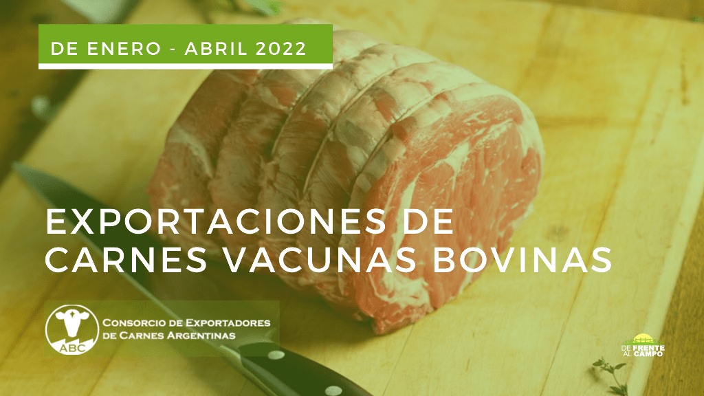 Exportaciones de carnes vacunas Producto/ Destino Enero – Abril 2022