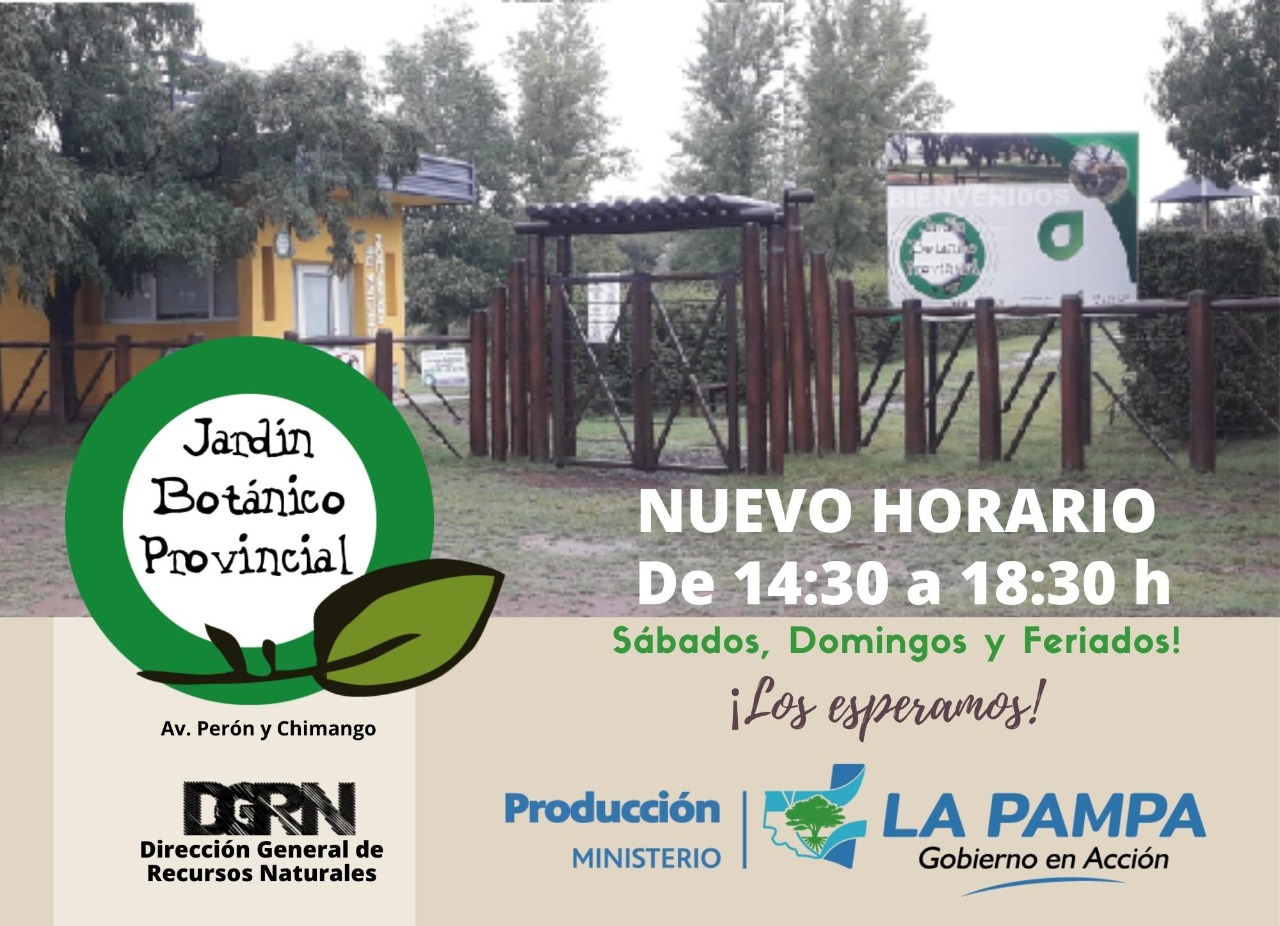 Nuevo horario del Jardín Botánico Provincial