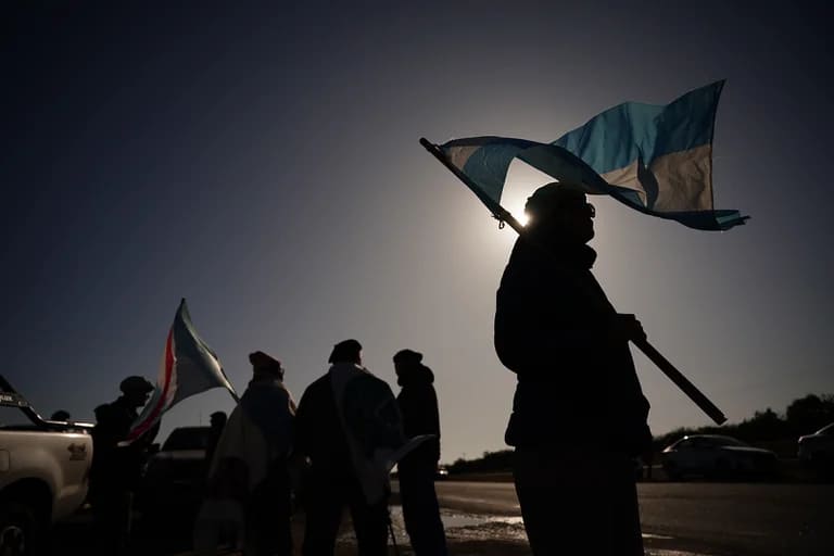 Paro del campo: la Mesa de Enlace reclamó en el emblemático cruce de rutas que fue epicentro de la protesta de 2008