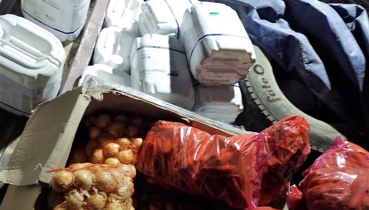 Un transporte de alimentos peligroso para la salud fue frenado a tiempo en La Pampa