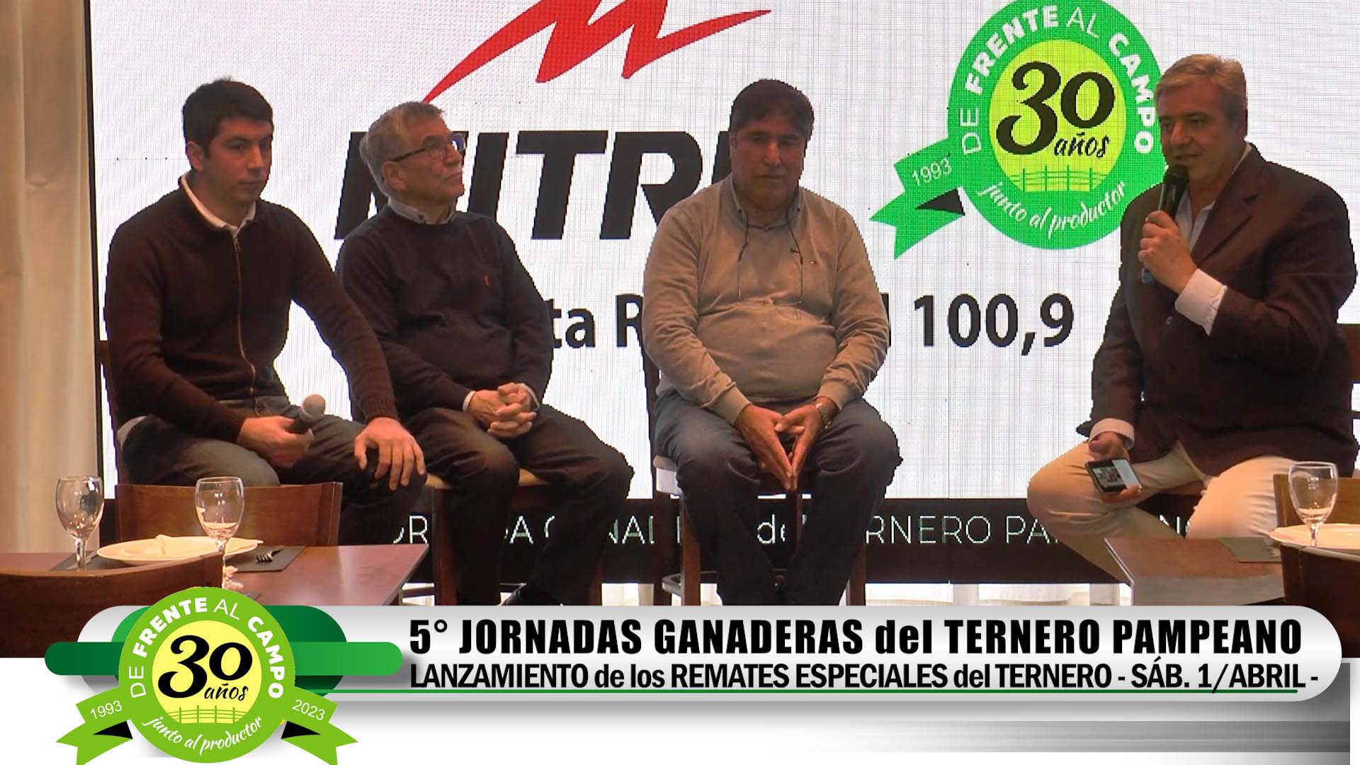 Lanzamiento de los Remates del Ternero: Martín Correa – Oscar Brañas – Hugo Olmos –