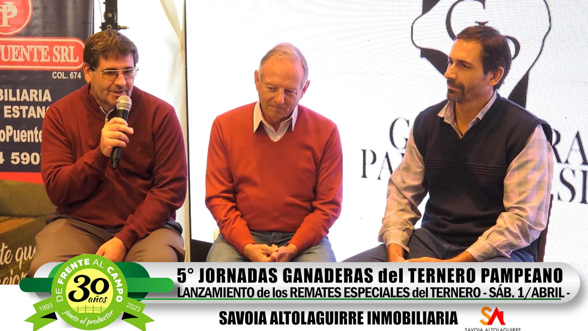 Lanzamiento de los Remates del Ternero: Carlos Flecha – Javier Manzano – Claudio Gentile