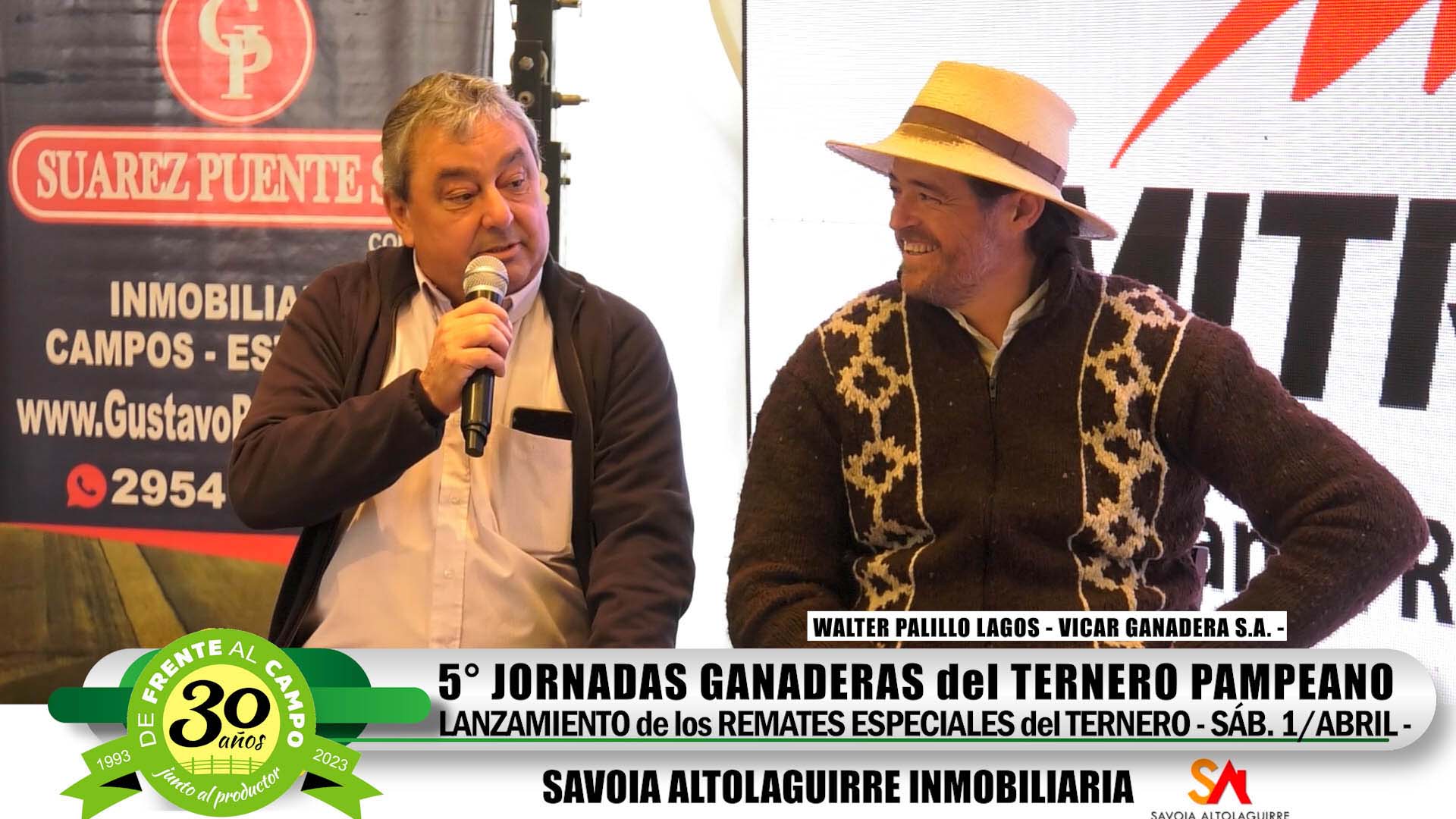 Lanzamiento de los Remates del Ternero: Walter Lagos – camilo Molina – Vicar Ganadera S.A. –