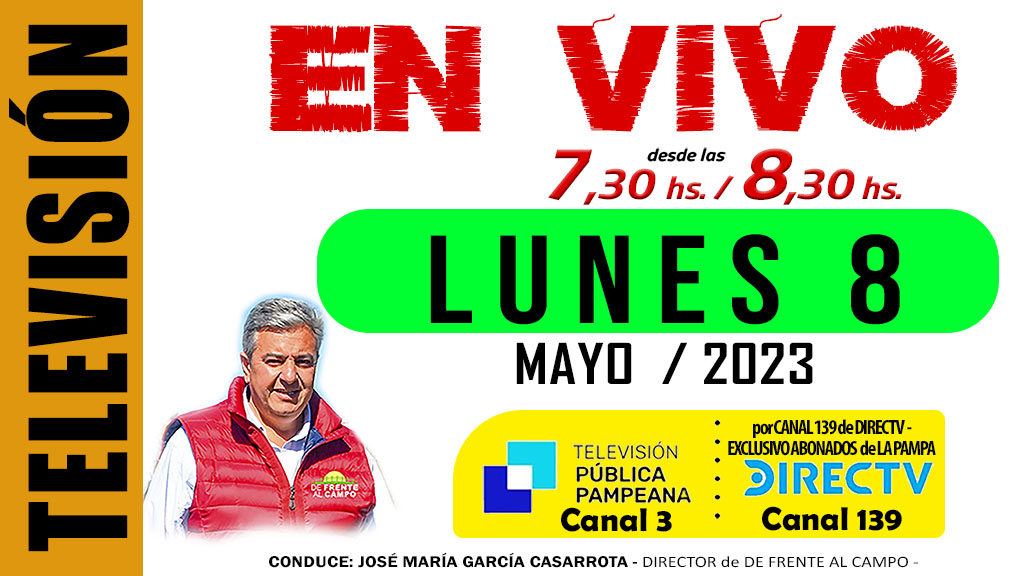 DFC – Canal 3 / Directv (Canal 139 L.P.) – Lunes 8/05/23