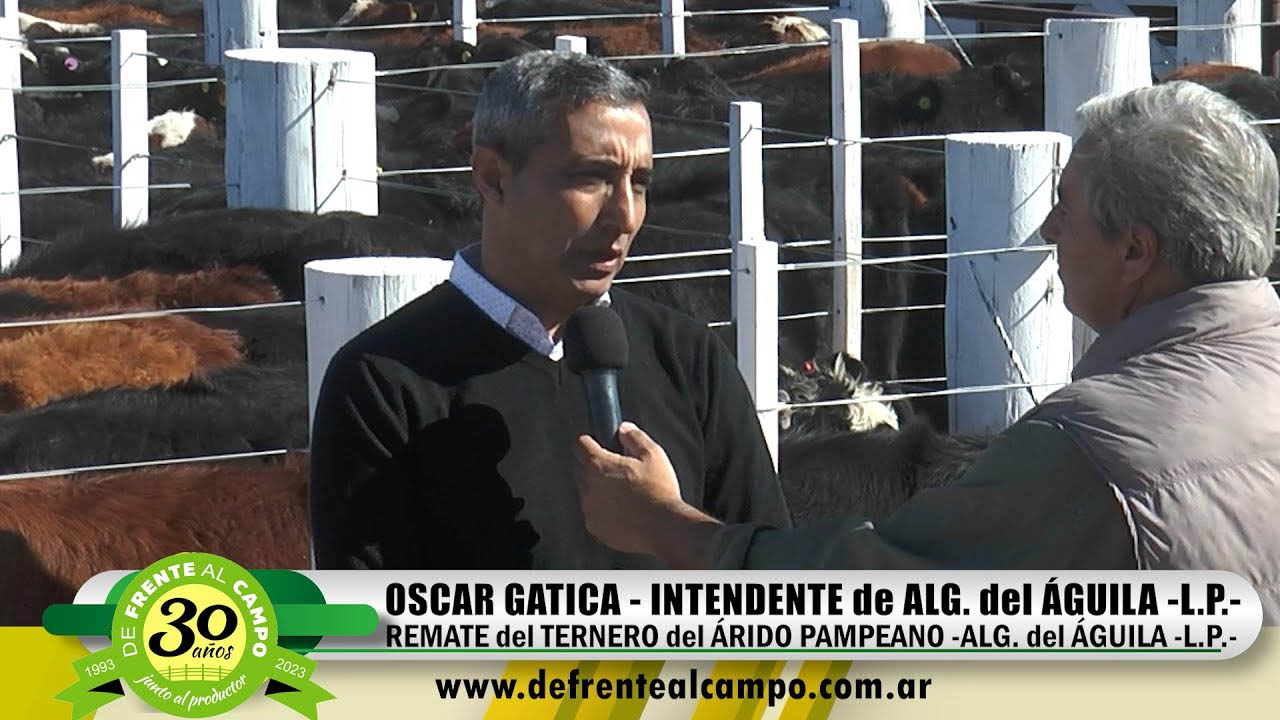 Ternero del Árido Pampeano:  Oscar Gatica – Intendente de Algarrobo del Águila –