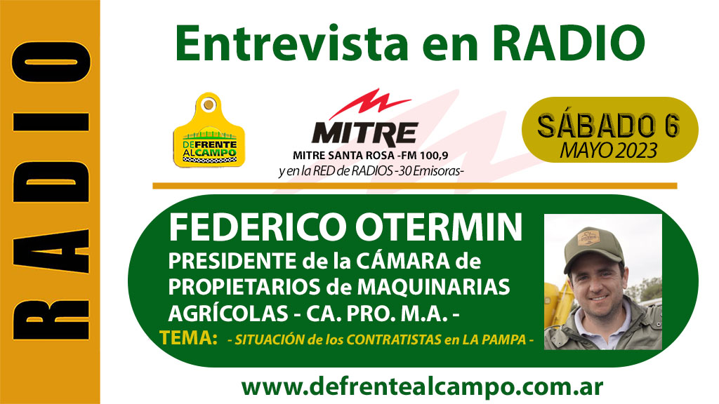 Entrevista: FEDERICO OTERMIN – Pte. de CA.PRO.M.A. –