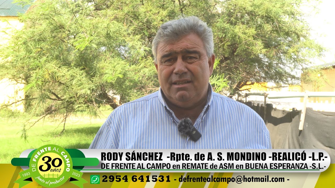 Entrevista: Rodolfo Rody Sánchez – Rpte. de Alfredo S. Mondino –