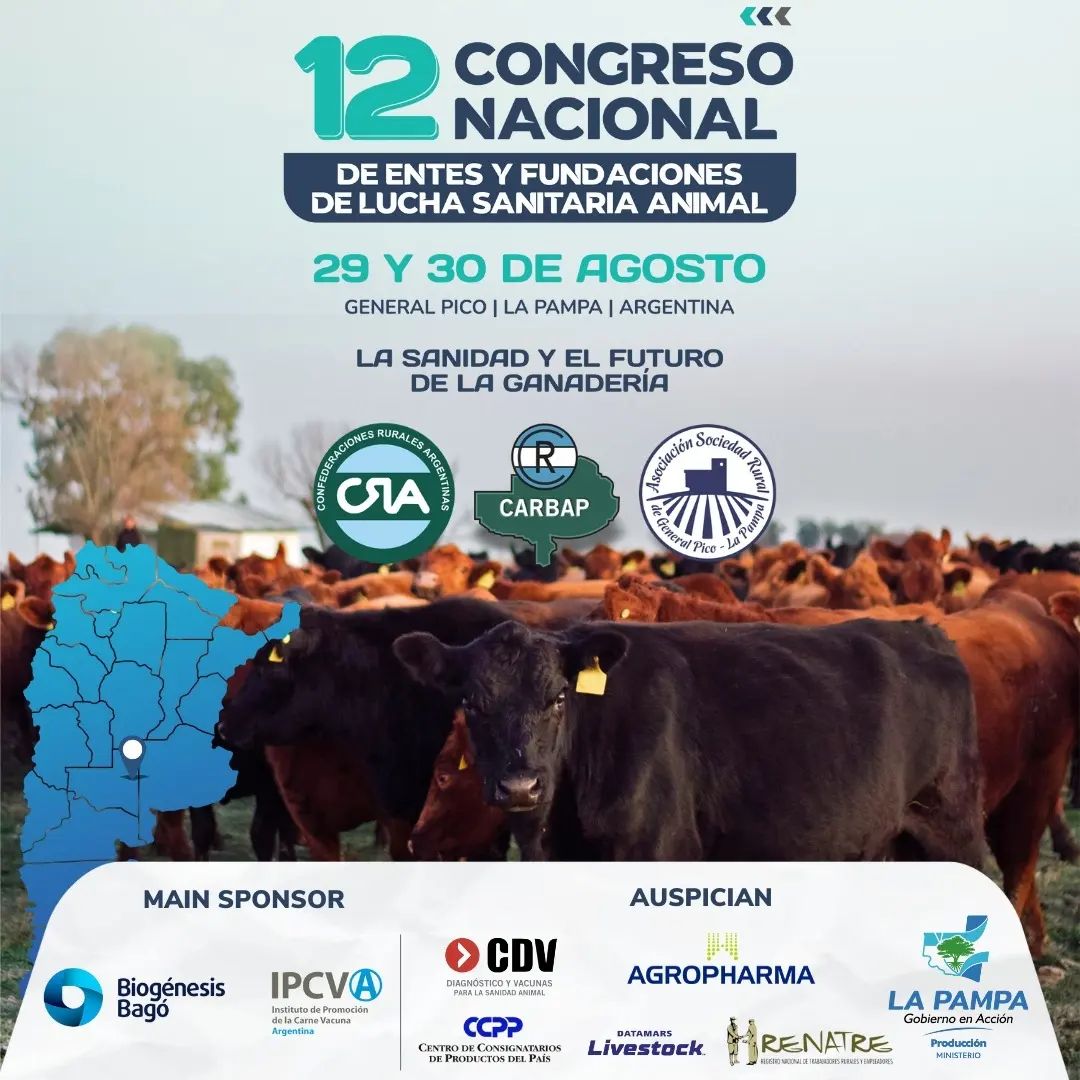 Llega el 12ª Congreso Nacional de Entes y Fundaciones de Lucha Sanitaria Animal, en General Pico, L.P.-