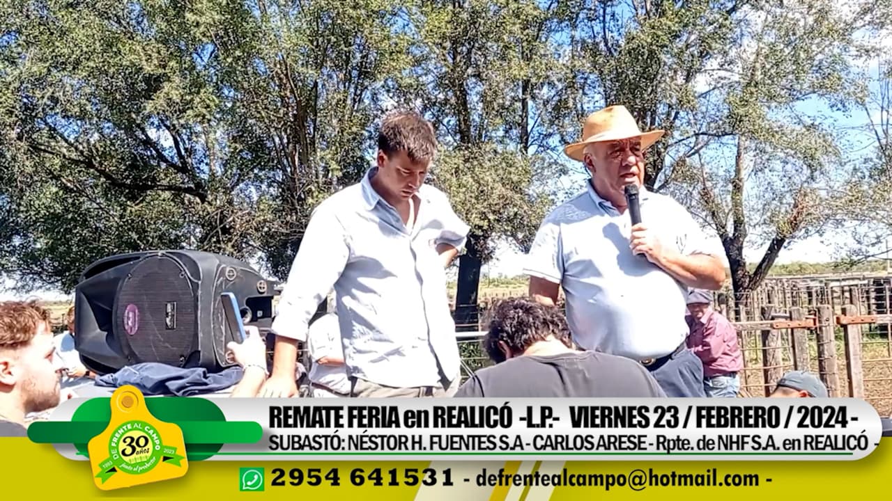 Remate Feria de Néstor Hugo Fuentes S.A. – Realicó – L.P. | 23-02-2024
