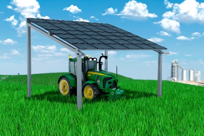 Lanzan una cochera solar para máquinas agrícolas