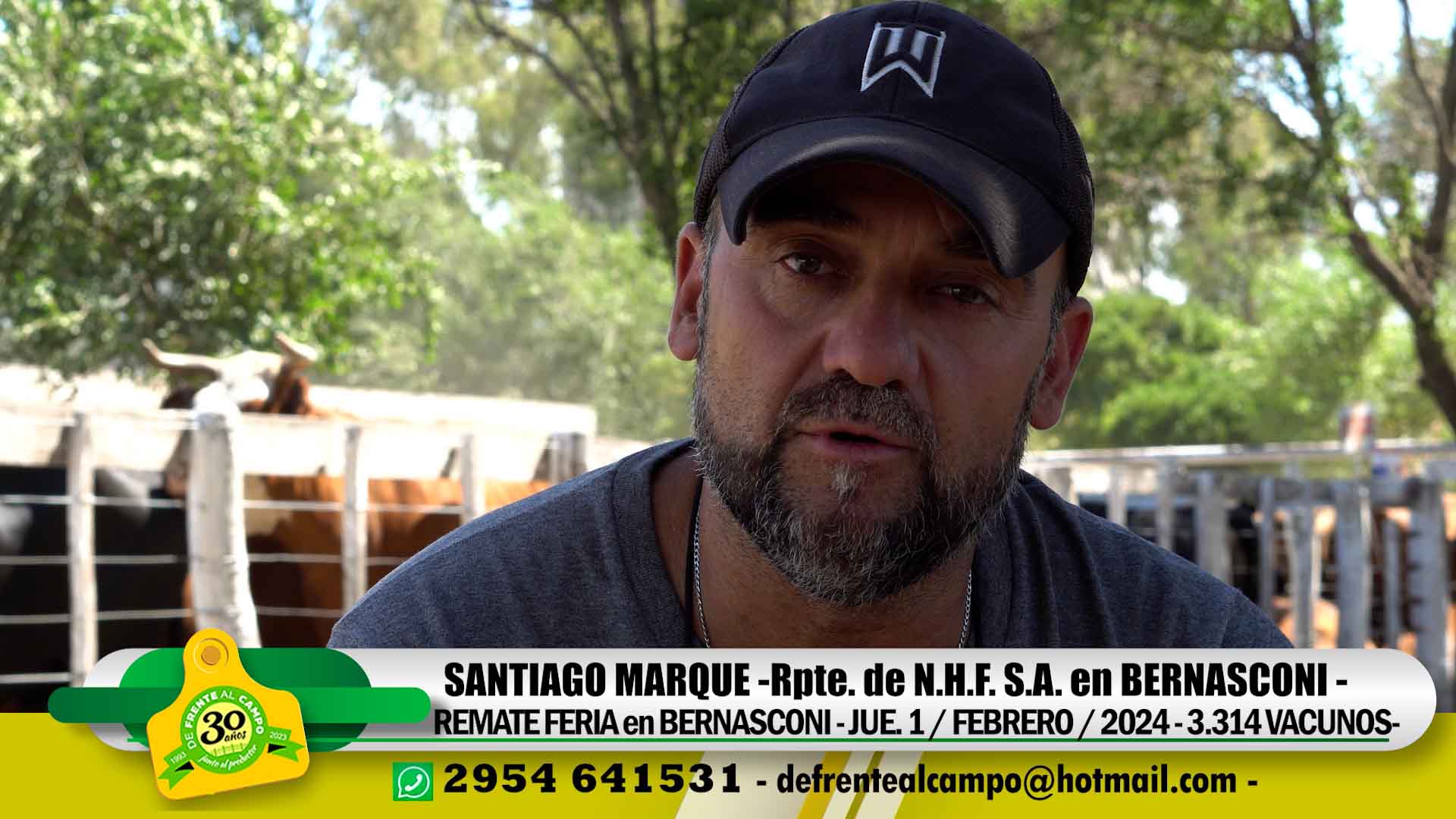 Entrevista: Santiago Marque – Rpte. de NHF S.A. en Bernasconi -L.P.-