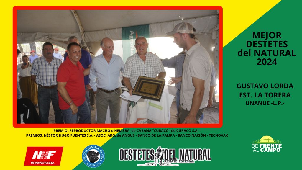 Destetes del natural 2024 – Entrega de Premios a criadores pampeanos